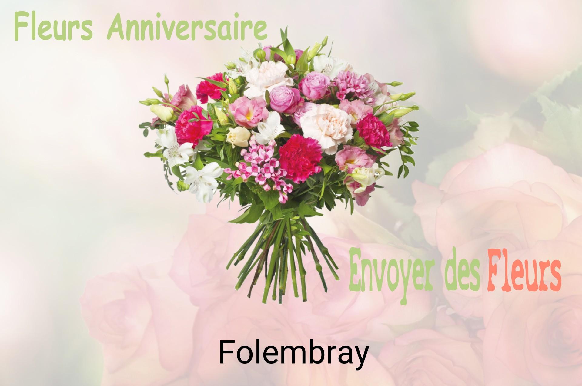Bouquet de fleurs d’anniversaire livré à Folembray